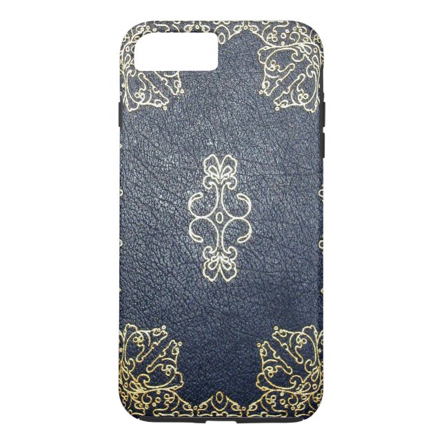 Falln Gilded Guld och Blue Bok Case-Mate iPhone Skal (Baksida)