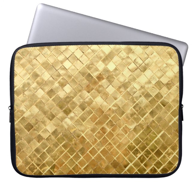 Falln Golden Checkerboard Laptop Sleeve (Framsidan)