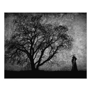 Falln Grim Reaper Art Boundations mellan Fototryck