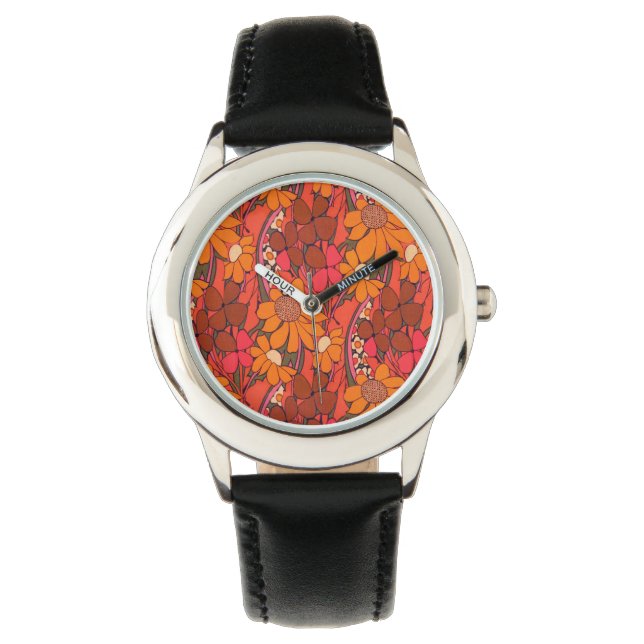 Falln Groovy Flowers Armbandsur (Framsida)