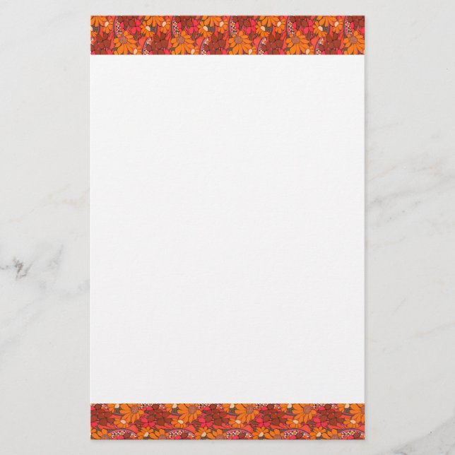 Falln Groovy Flowers Brevpapper (Framsida)