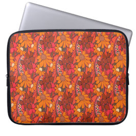 Falln Groovy Flowers Laptop Sleeve