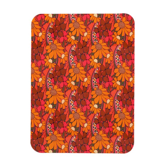 Falln Groovy Flowers Magnet (Vertikal)
