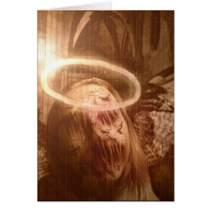 Falln Guardian Angel Hälsningskort