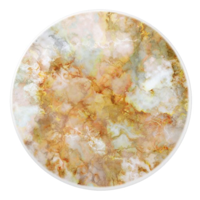 Falln Guld Rippled Marble Knopp (Framsidan)