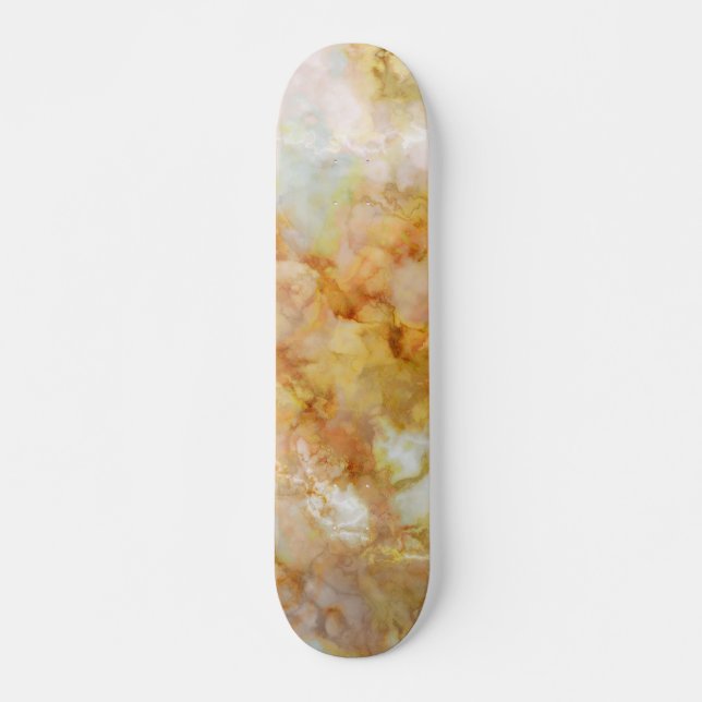 Falln Guld Rippled Marble Skateboard Bräda 19,5 Cm (Framsida)
