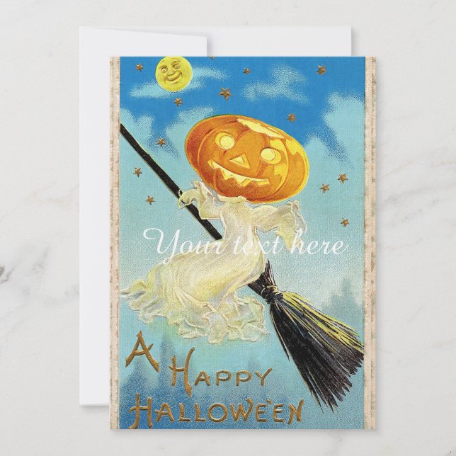 Falln Happy halloween Pumpkin Witch (Framsida)