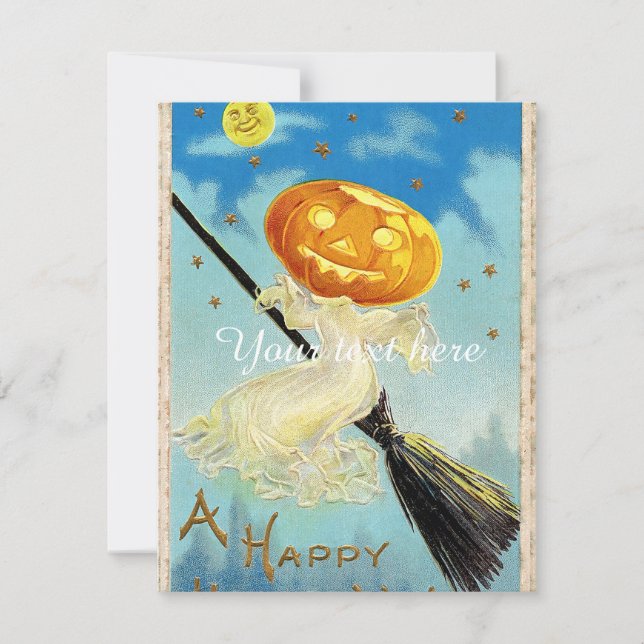 Falln Happy halloween Pumpkin Witch (Framsida)