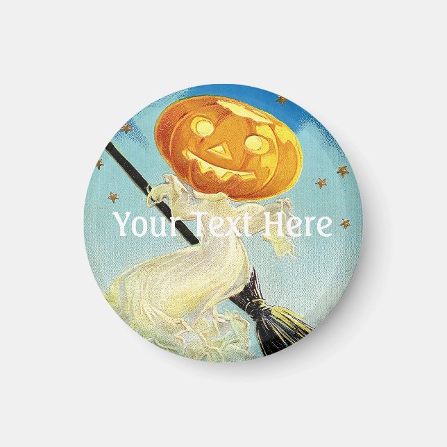 Falln Happy halloween Pumpkin Witch Magnet (Framsidan)