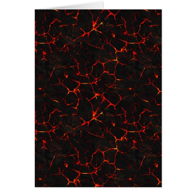 Falln Hett Lava Hälsningskort (Framsidan)