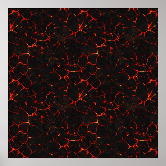 Falln Hett Lava Poster (Framsidan)