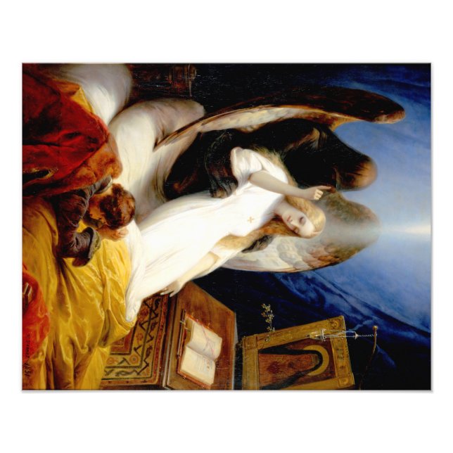 Falln i dödens ängel fototryck (Framsidan)