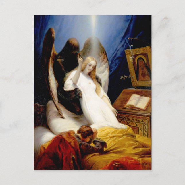 Falln i dödens ängel vykort (Framsida)