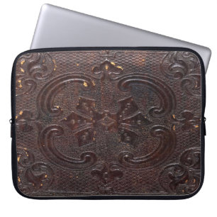 Falln, läder Bok Laptop Sleeve