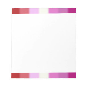 Falln lesbisk prideflagga anteckningsblock