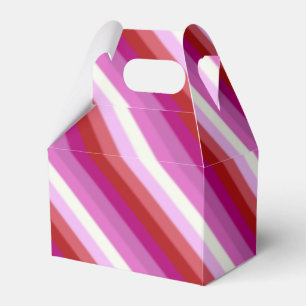 Falln lesbisk prideflagga presentaskar