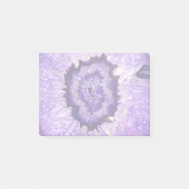Falln Lila Agate Geode Post-it Block (Framsida)