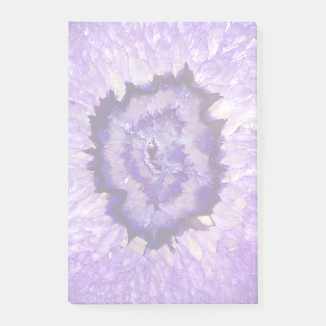 Falln Lila Agate Geode Post-it Block (Framsida)
