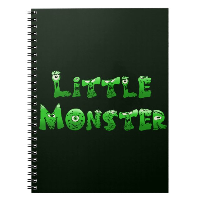 Falln Little Monster Anteckningsbok Med Spiral (Framsidan)
