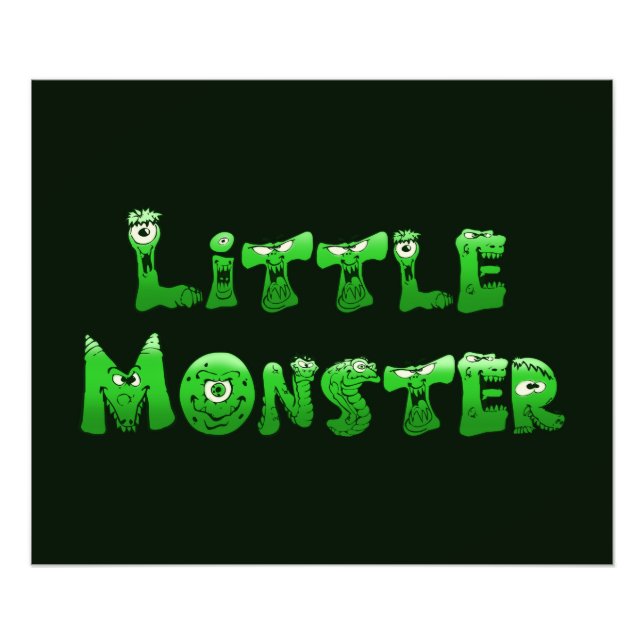 Falln Little Monster Fototryck (Framsidan)