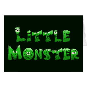 Falln Little Monster Hälsningskort