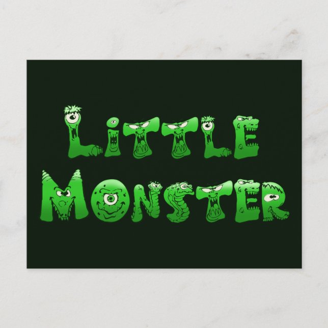 Falln Little Monster Vykort (Framsida)