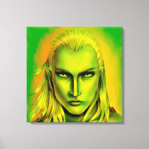 Falln Male Forest Elf Canvastryck