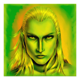 Falln Male Forest Elf Fototryck