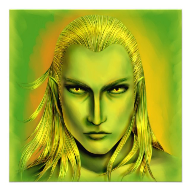 Falln Male Forest Elf Fototryck (Framsidan)