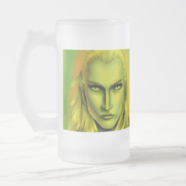 Falln Male Forest Elf Frostat Ölglas (Vänster)