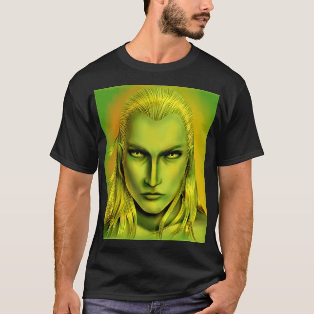 Falln Male Forest Elf T Shirt (Framsida)