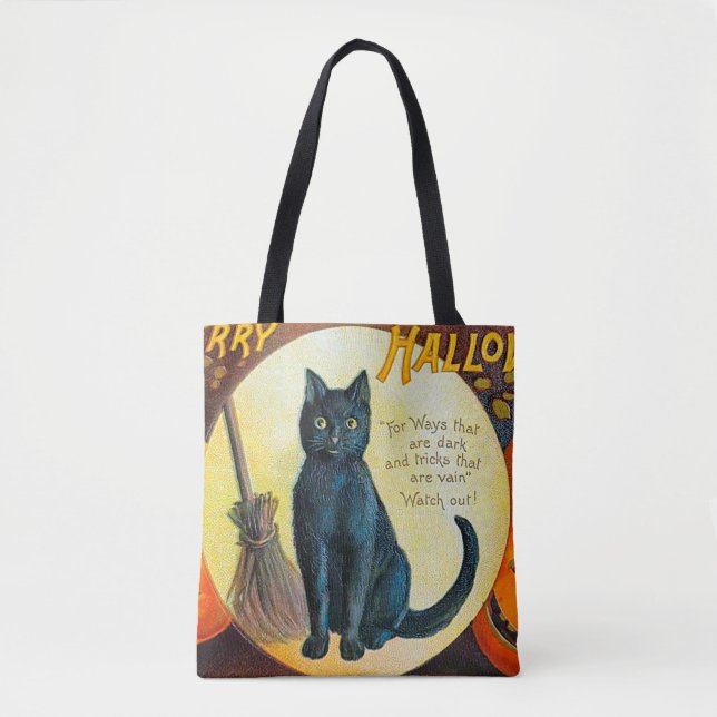 Falln Merry Halloween Cat Tygkasse (Framsida)