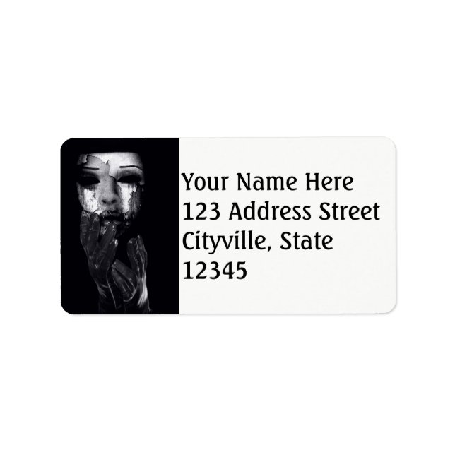 Falln min mask adressetikett (Framsidan)