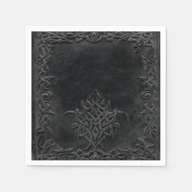 Falln Mörk Tribal Pappersservett (Framsidan)