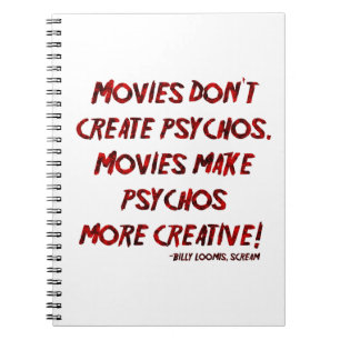Falln Movies Skapa inte Psychos Anteckningsbok