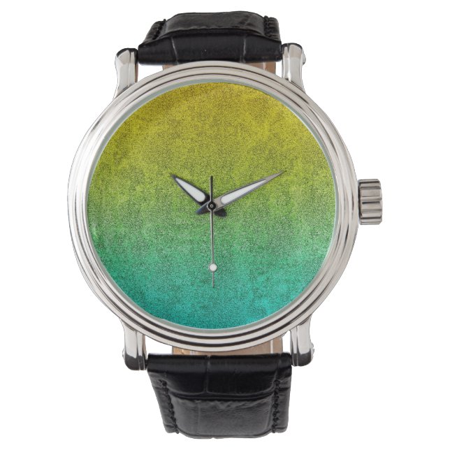 Falln Ocean Sunrise Glitter Gradient Armbandsur (Framsida)
