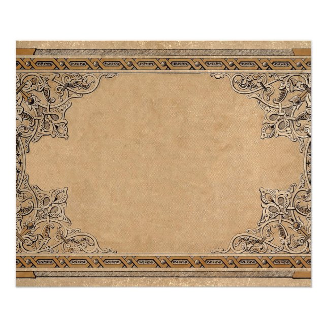 Falln Old Knotwork Papper Fototryck (Framsidan)
