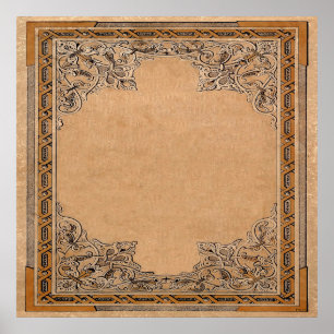 Falln Old Knotwork Papper Poster