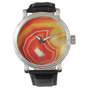Falln Orange Agate Armbandsur