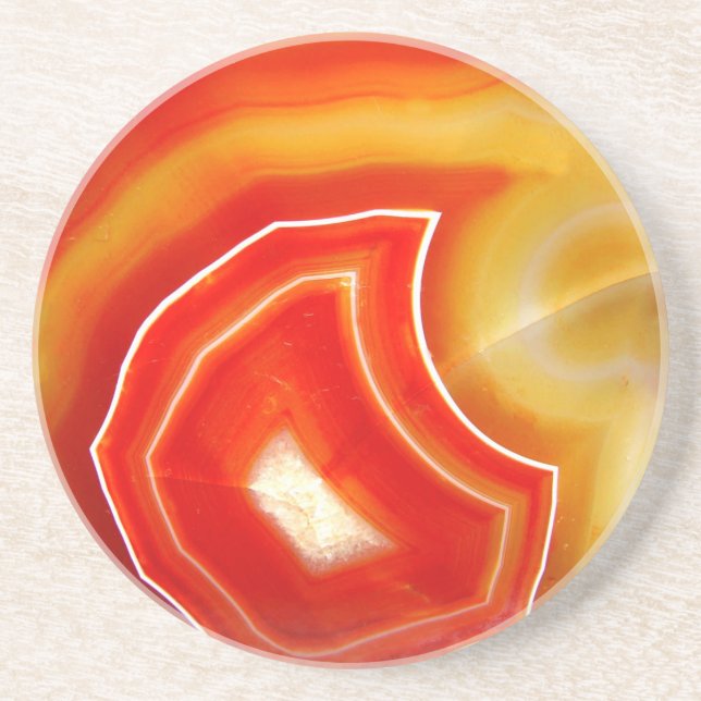 Falln Orange Agate Underlägg (Framsidan)