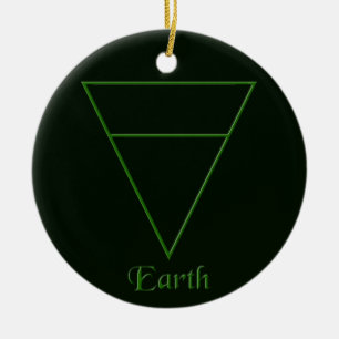 Falln Pagan Earth Inslag Symbol Julgransprydnad Keramik