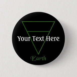 Falln Pagan Earth Inslag Symbol Knapp