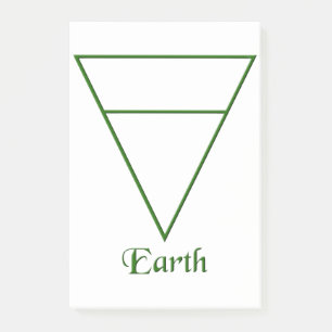 Falln Pagan Earth Inslag Symbol Post-it Block