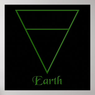 Falln Pagan Earth Inslag Symbol Poster