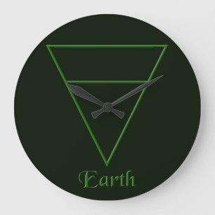 Falln Pagan Earth Inslag Symbol Stor Klocka