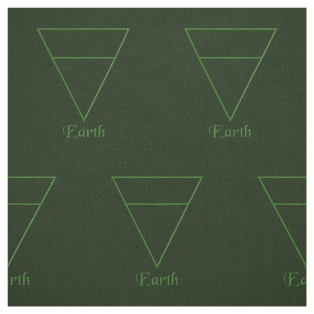 Falln Pagan Earth Inslag Symbol Tyg (Provkarta)