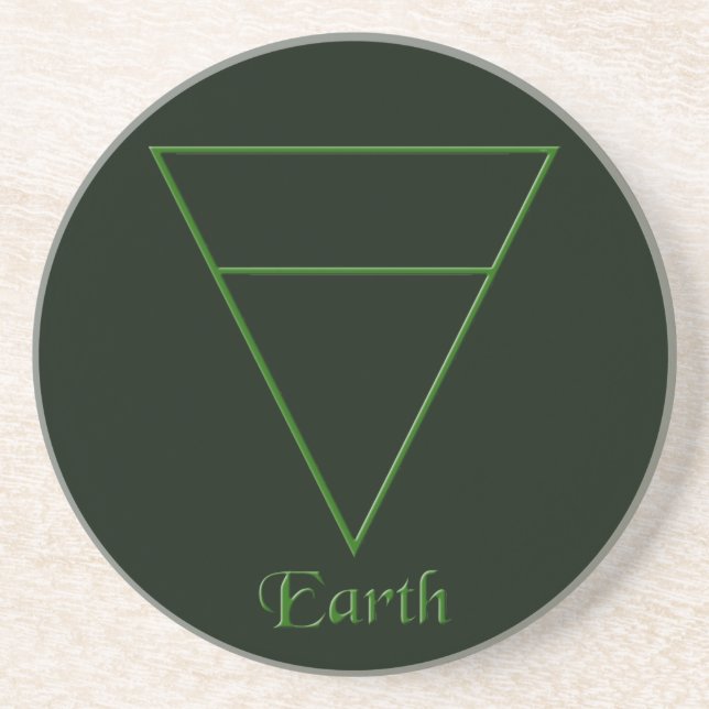 Falln Pagan Earth Inslag Symbol Underlägg Sandsten (Framsidan)