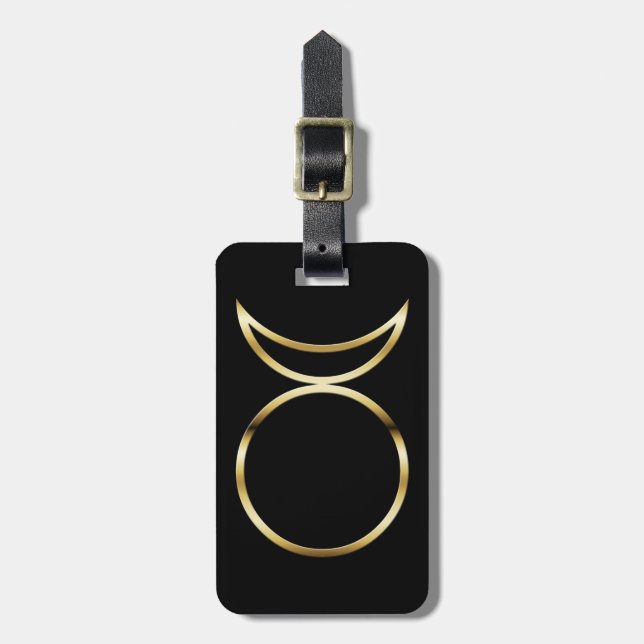 Falln Pagan Horned God Symbol Bagagebricka (Vertikal Framsida)