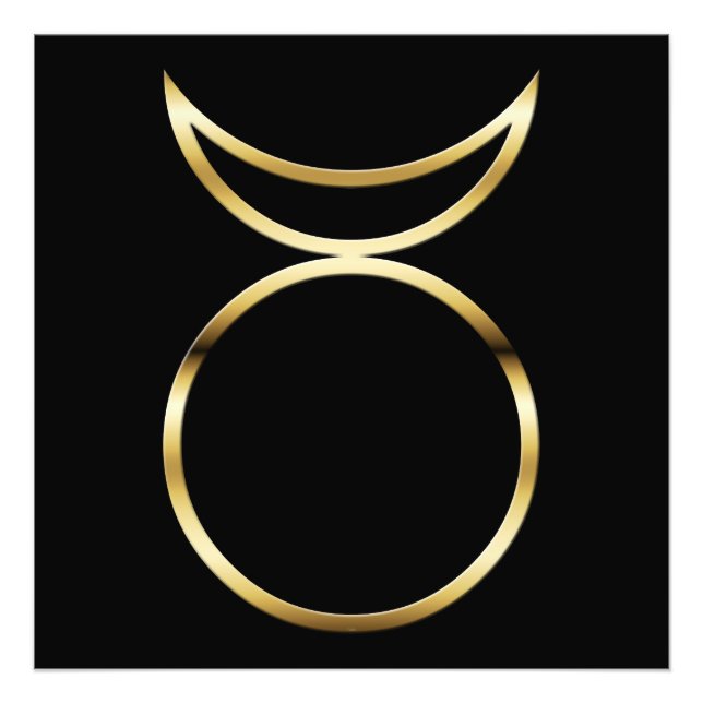 Falln Pagan Horned God Symbol Fototryck (Framsidan)