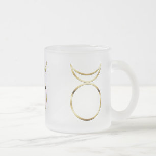 Falln Pagan Horned God Symbol Frostad Glasmugg